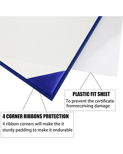 Smooth Leather Graduation Diploma Cover ( Tent Style-No printing ) Certificate Holder 8 1/2"x11"
