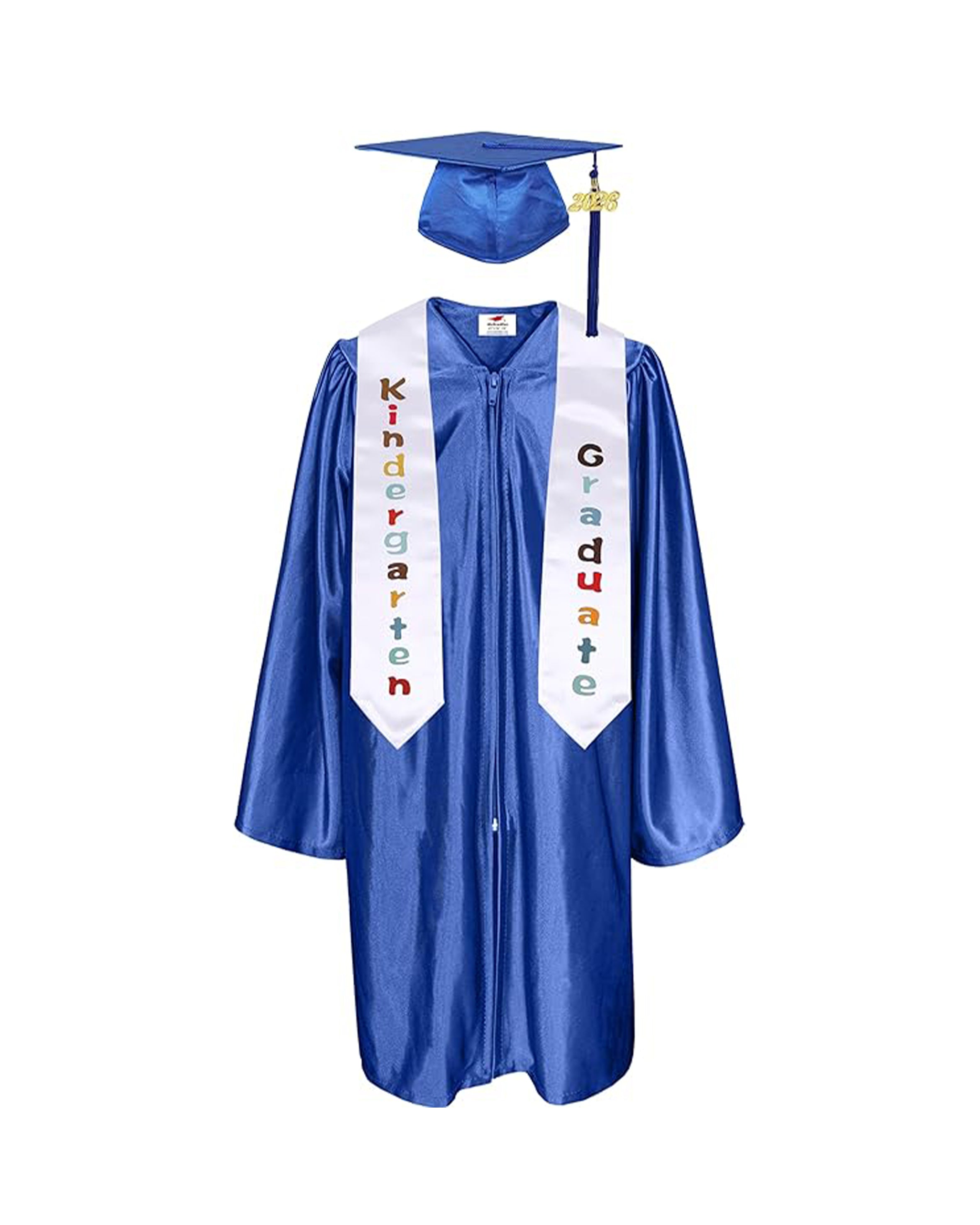 Unisex Printed Graduation Stole | Kids  50” Total Length