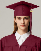 MyGradDay Unisex Adult Matte Graduation Cap with 2024 2025 Tassel Year Charm for High School & Bachelor