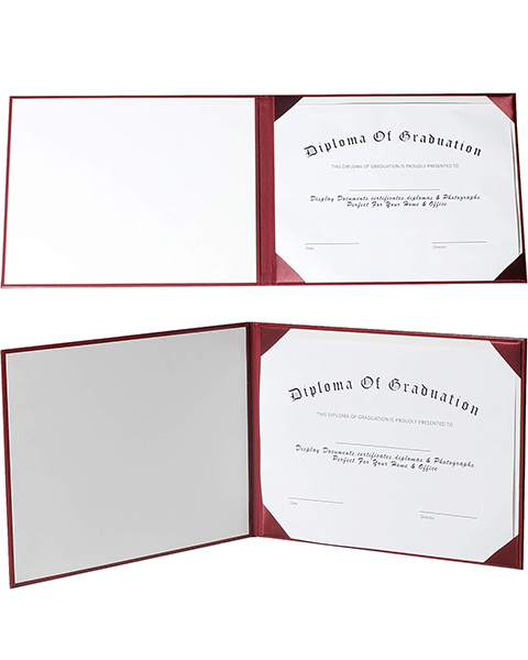 MyGradDay Customization Diploma Cover 8.5x11 Diploma Holder Graduation Certificate Cover Smooth