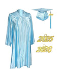 Unisex Shiny Graduation Gown and Cap with Tassel 2026 Year Charm MyGradDay