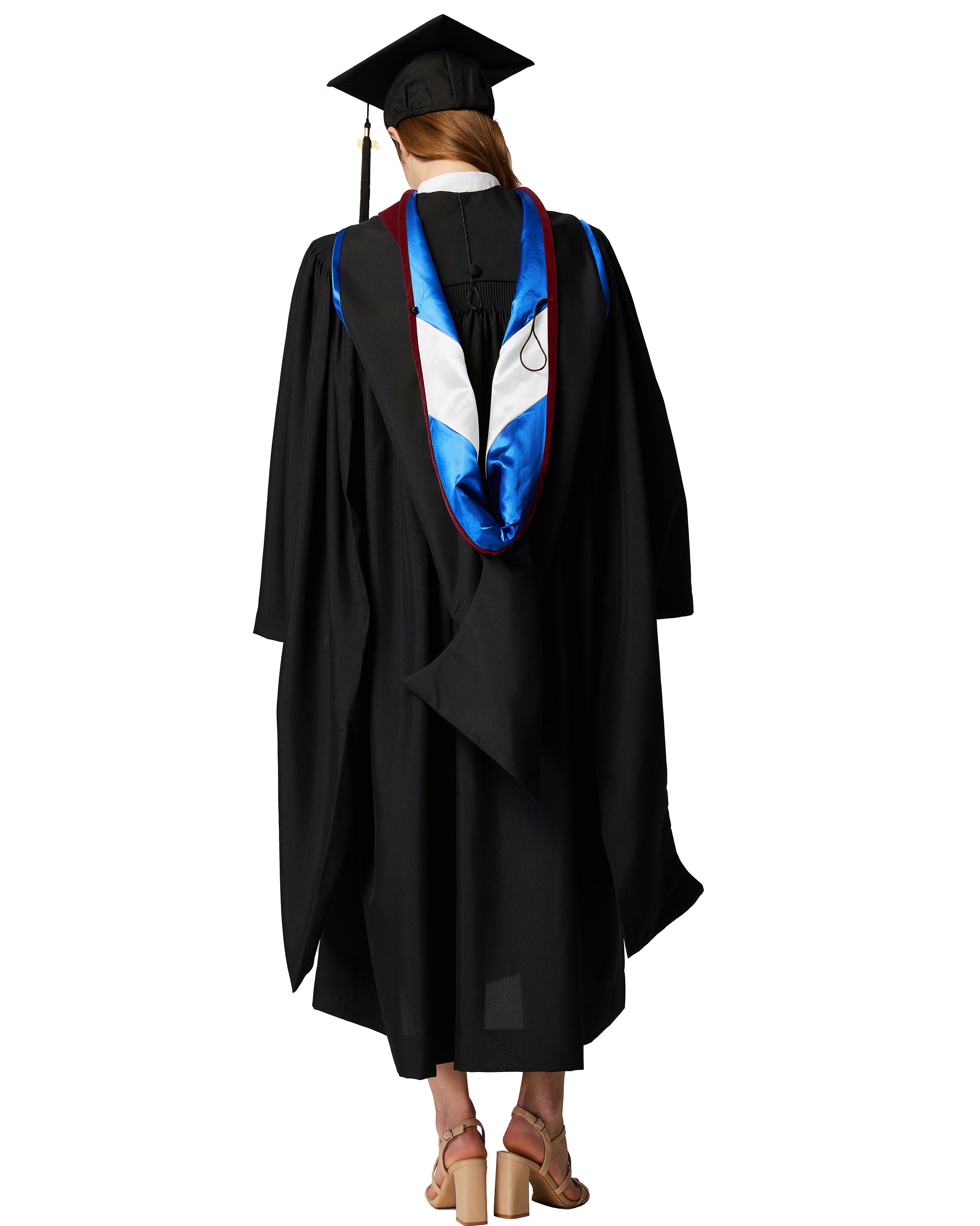 MyGradDay Unisex Master Graduation Gown Cap and Hood Master Regalia with 2026 Tassel