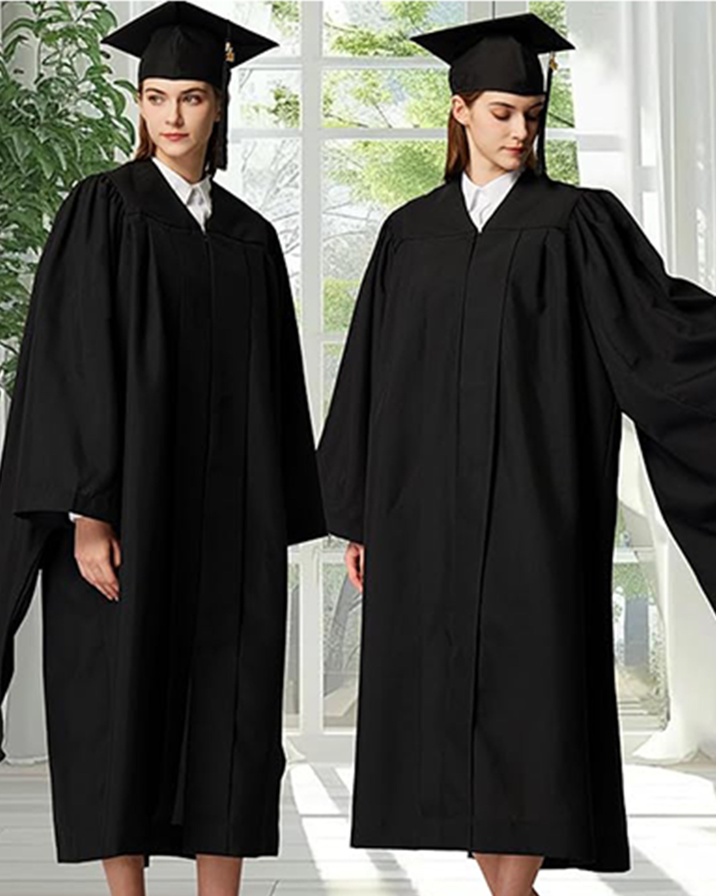 MyGradDay Unisex Master Graduation Gown Cap and Hood Master Regalia with 2026 Tassel