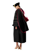 Deluxe Doctoral Graduation Hood with Gold Piping