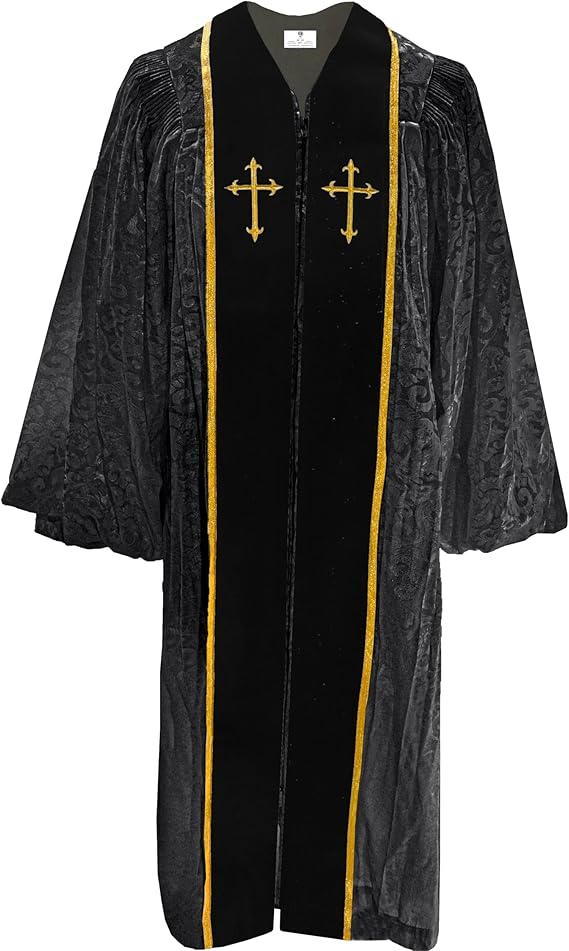 MyGradDay Unisex White Doctoral Pulpit Robes of Divinity Clergy Robe（副本）