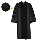 Deluxe Doctoral Graduation Gown and Doctoral Tam Package