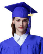 MyGradDay Unisex Adult Matte Graduation Cap with 2024 2025 Tassel Year Charm for High School & Bachelor