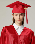 MyGradDay Unisex Adult Shiny Graduation Cap with 2024+2025 Tassel Year Charm