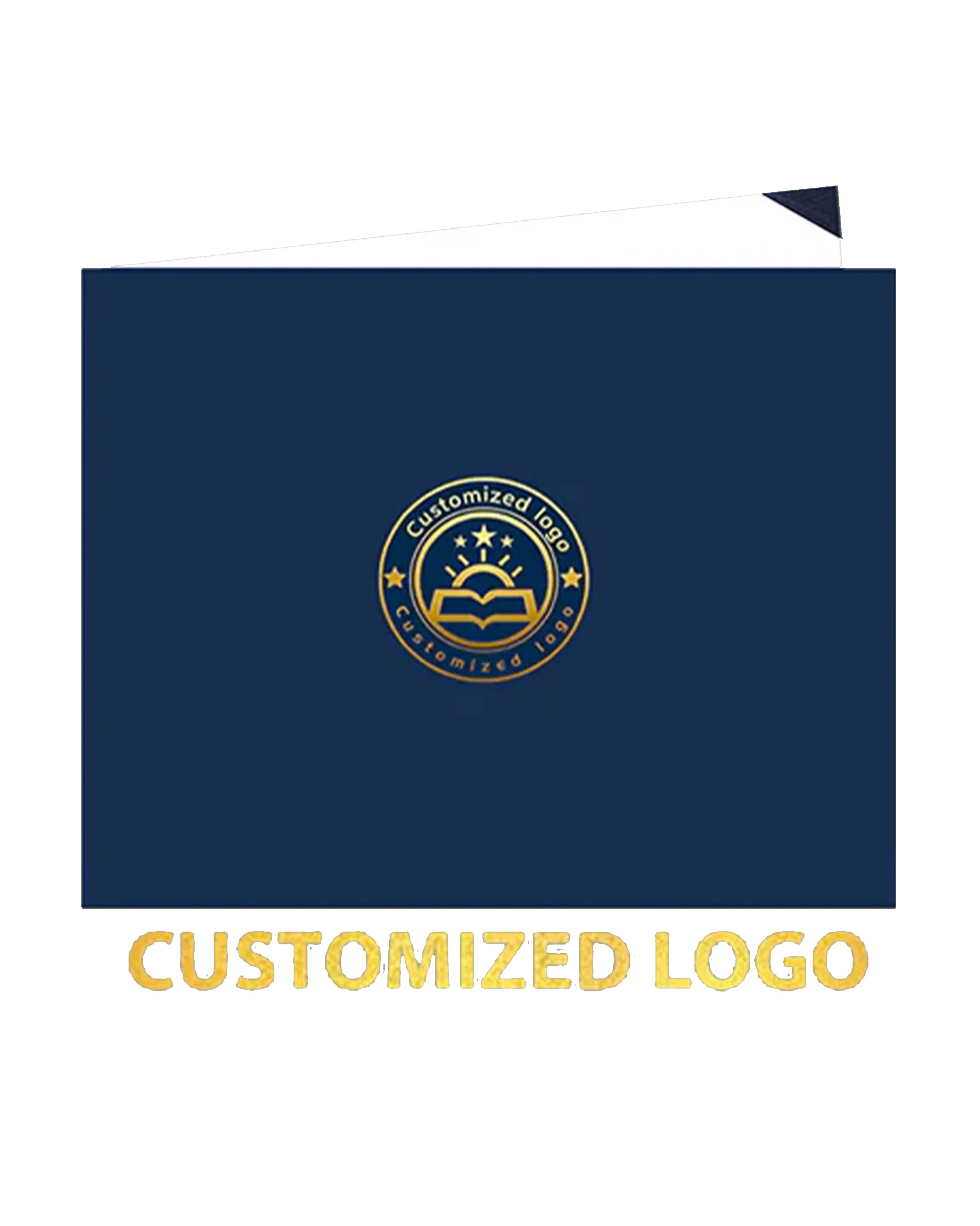 Customized Smooth Graduation Diploma Certificate Cover 8 1/2" x 11" Book Style