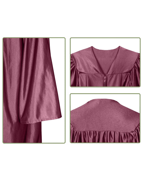 Unisex Pre-school and Kindergarten Graduation Gown | Choir Robe For Kids Shiny Finish