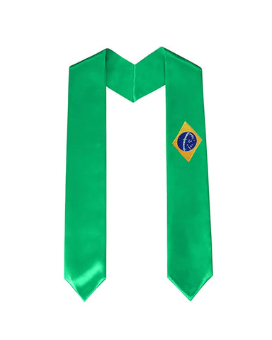 Country Flag Graduation Stole Embroidery for International Students