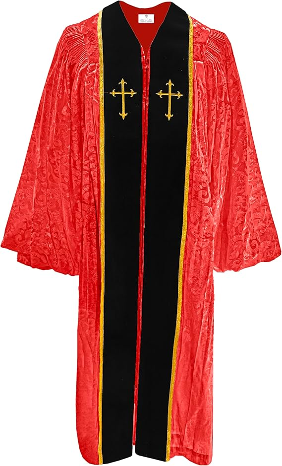 MyGradDay Unisex White Doctoral Pulpit Robes of Divinity Clergy Robe（副本）