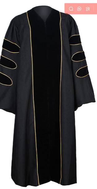 Rutgers Subscription only Doctoral Gown Doctoral Tam and Doctoral Hood，Master Cap and Gown ,hood（副本）
