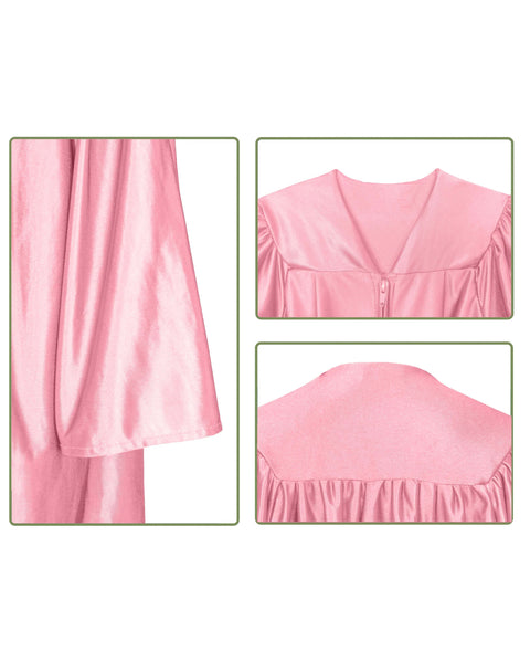 Unisex Pre-school and Kindergarten Graduation Gown | Choir Robe For Kids Shiny Finish