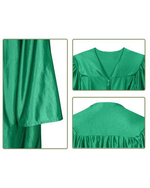 Unisex Pre-school and Kindergarten Graduation Gown | Choir Robe For Kids Shiny Finish