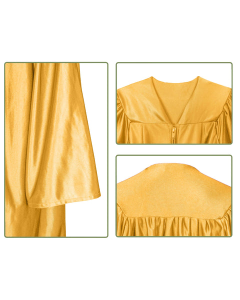 Unisex Pre-school and Kindergarten Graduation Gown | Choir Robe For Kids Shiny Finish