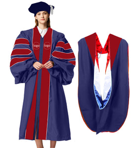 Customization Doctoral Graduation Gown and hood tam (Products Will Be Customized as Requested)（复制）