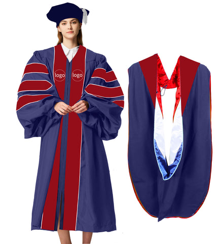 Customization Doctoral Graduation Gown and hood tam (Products Will Be Customized as Requested)（复制）