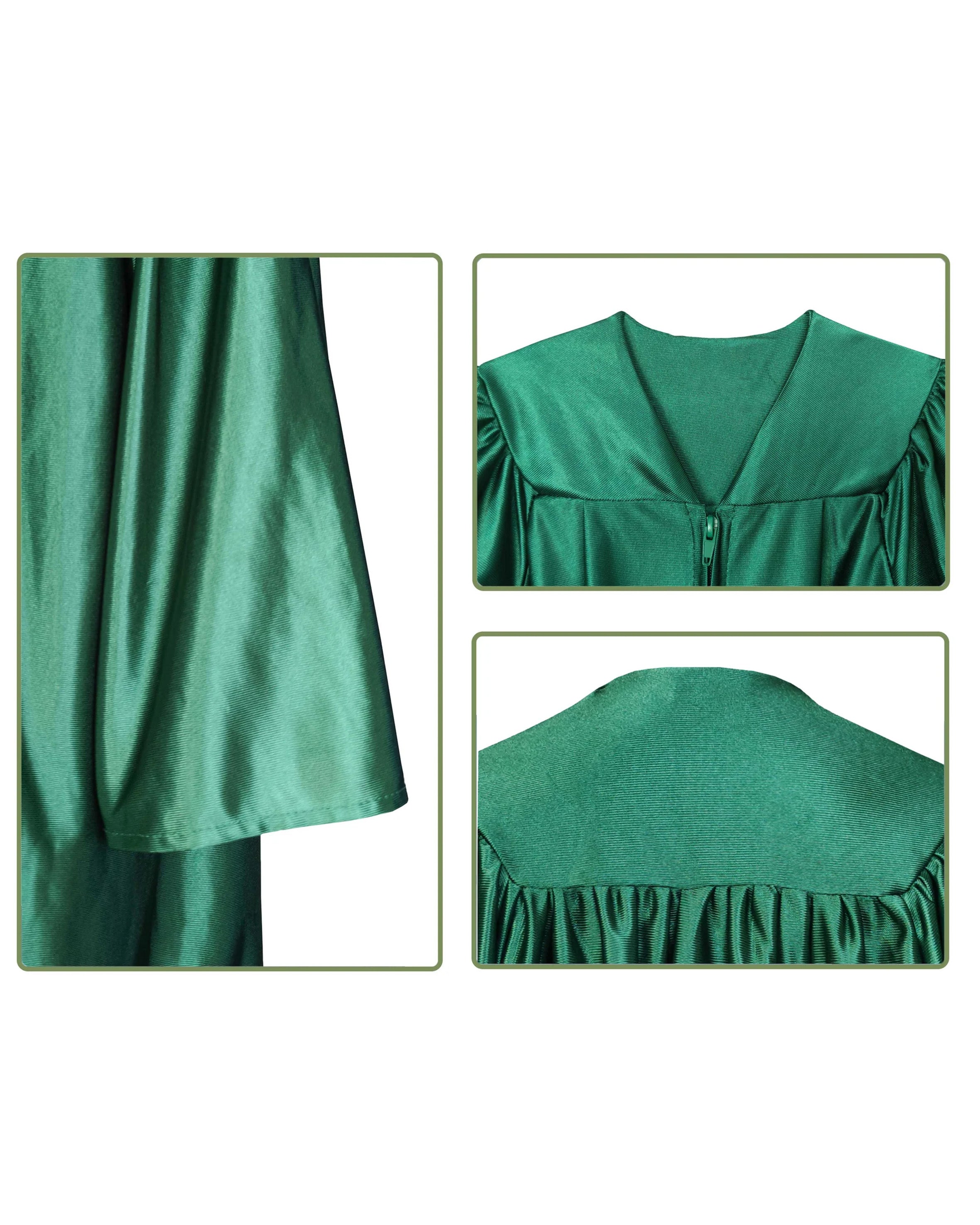 Shiny Preschool and Kindergarten Graduation Gown & Cap Tassel with 2025 Year Charm