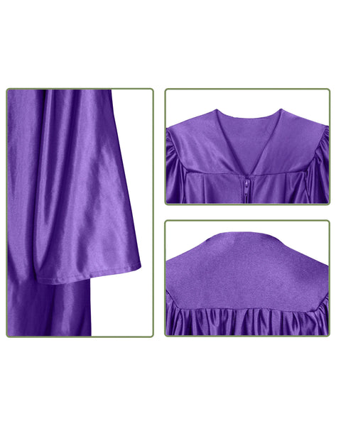 Unisex Pre-school and Kindergarten Graduation Gown | Choir Robe For Kids Shiny Finish