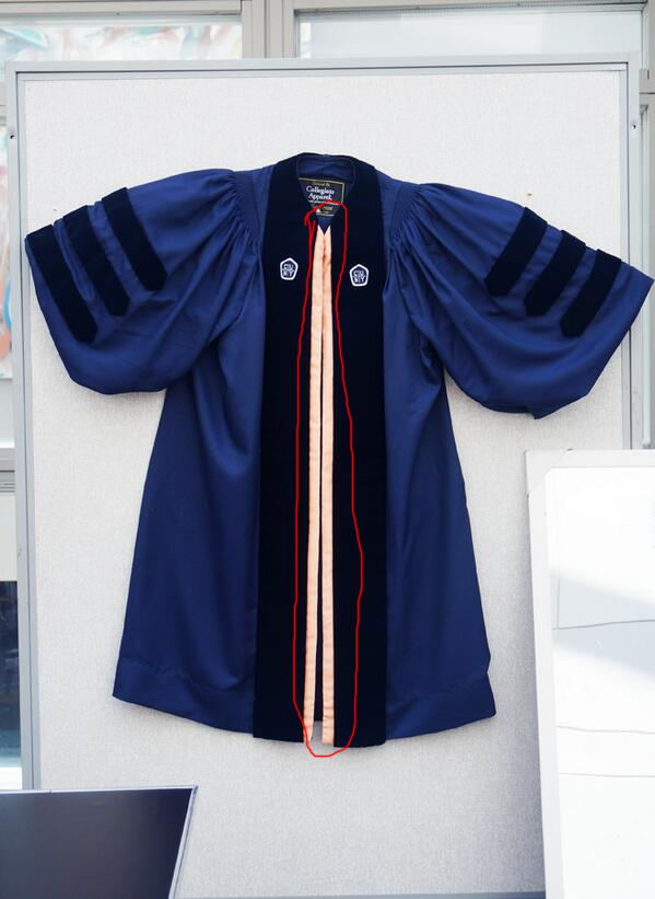 Deluxe Navy blue Doctoral gown,hood and tam package Customization