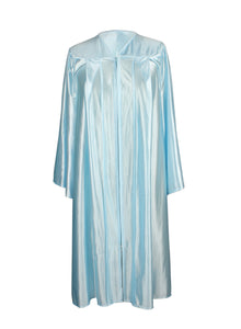 Unisex Shiny Graduation Gown|Choir Robe for Church|Cosplay Costume （Sky Blue ）