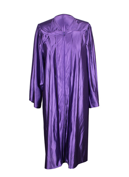 Unisex Shiny Graduation Gown|Choir Robe for Church|Cosplay Costume （Purple）