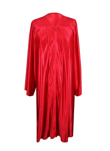 Unisex Shiny Graduation Gown|Choir Robe for Church|Cosplay Costume ( Red )
