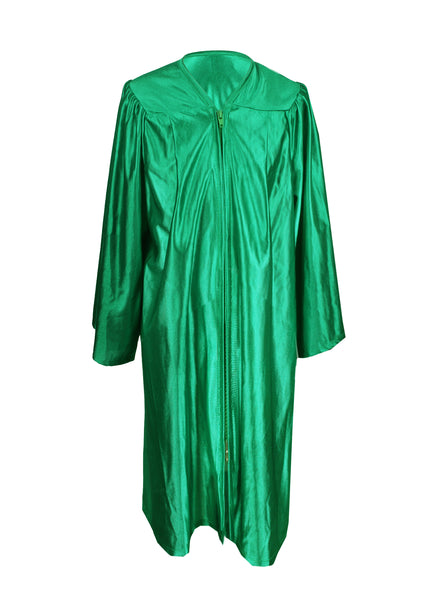 Unisex Shiny Graduation Gown|Choir Robe for Church|Cosplay Costume (Emerad Green)