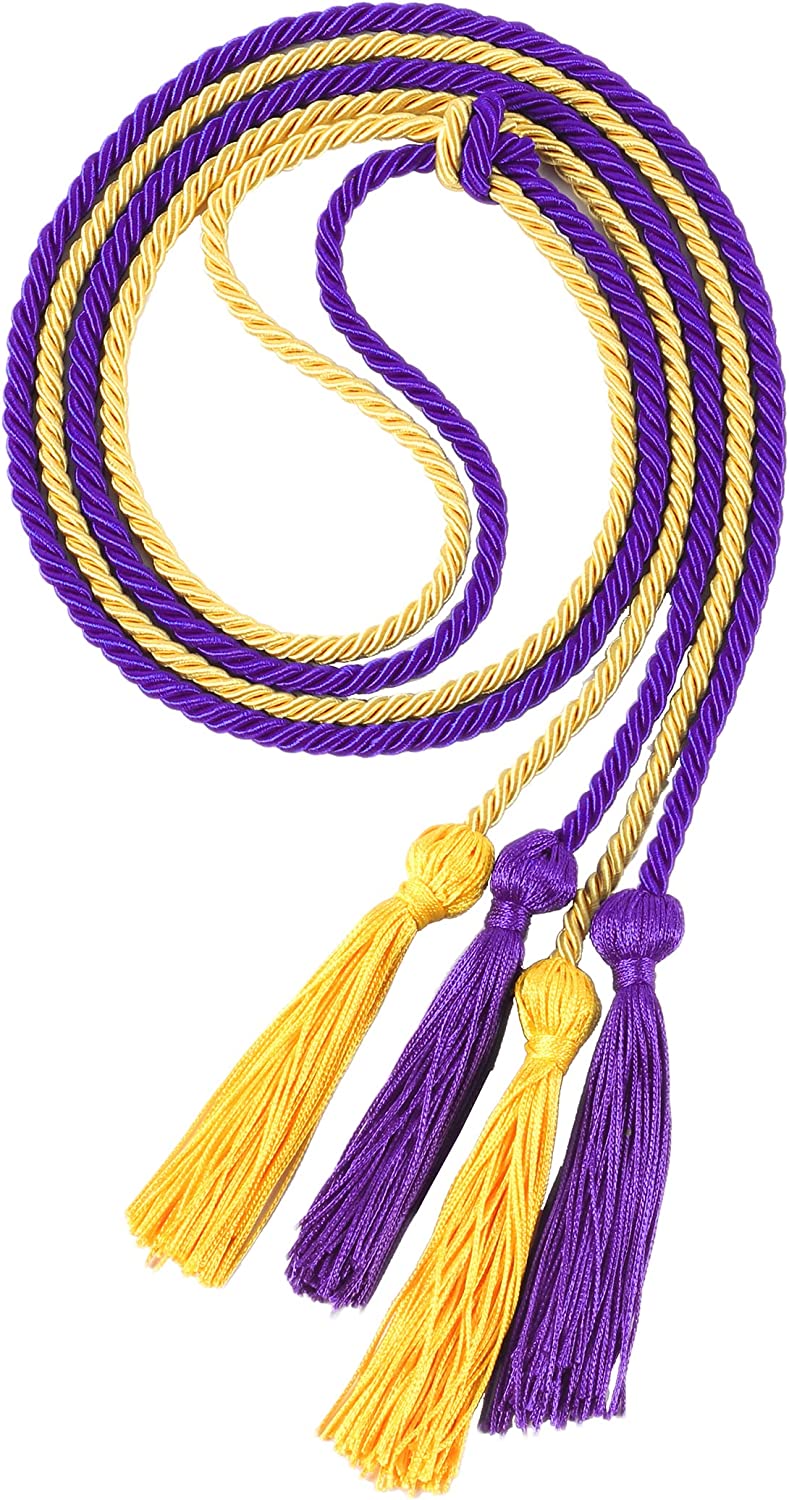 2 color Graduation Polyester Honor Cords Double Honor Cords – MyGradDay