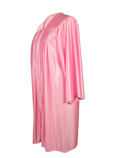 Unisex Shiny Graduation Gown|Choir Robe for Church|Cosplay Costume （Pink）