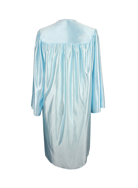 Unisex Shiny Graduation Gown|Choir Robe for Church|Cosplay Costume （Sky Blue ）