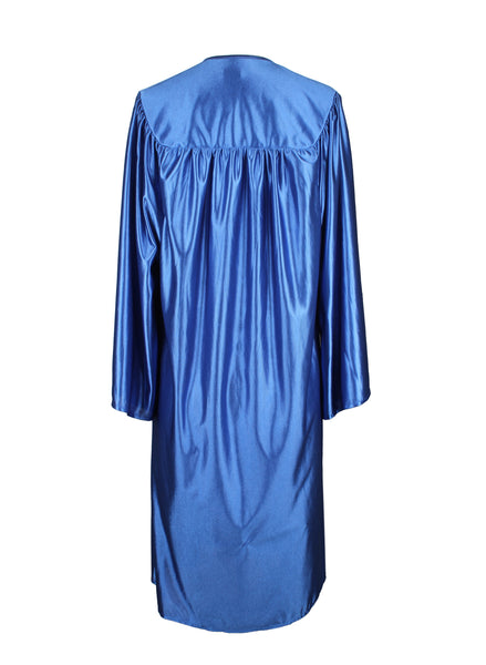 Unisex Shiny Graduation Gown|Choir Robe for Church|Cosplay Costume （Royal Blue）