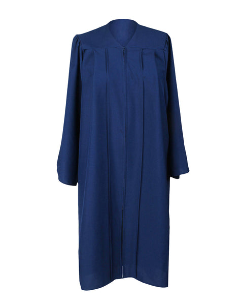 Unisex  Matte Graduation Gown|Choir Robe for Church|Cosplay Costume ( Navy Blue )