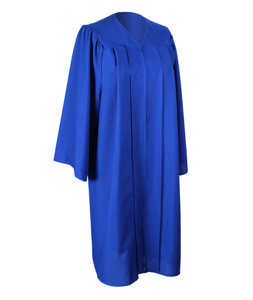 Unisex  Matte Graduation Gown|Choir Robe for Church|Cosplay Costume （Royal Blue）