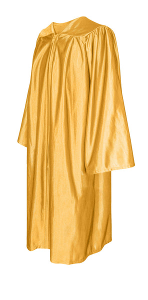 Unisex Shiny Graduation Gown|Choir Robe for Church|Cosplay Costume （Gold）