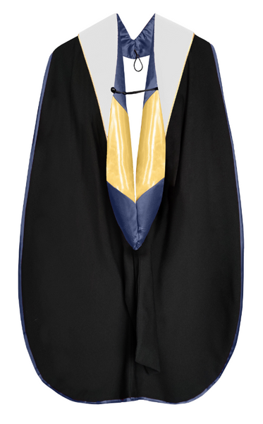 Customized Deluxe Doctoral Graduation Hood with Customized Piping