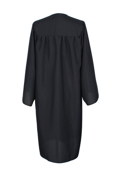 Unisex  Matte Graduation Gown|Choir Robe for Church|Cosplay Costume （Black）