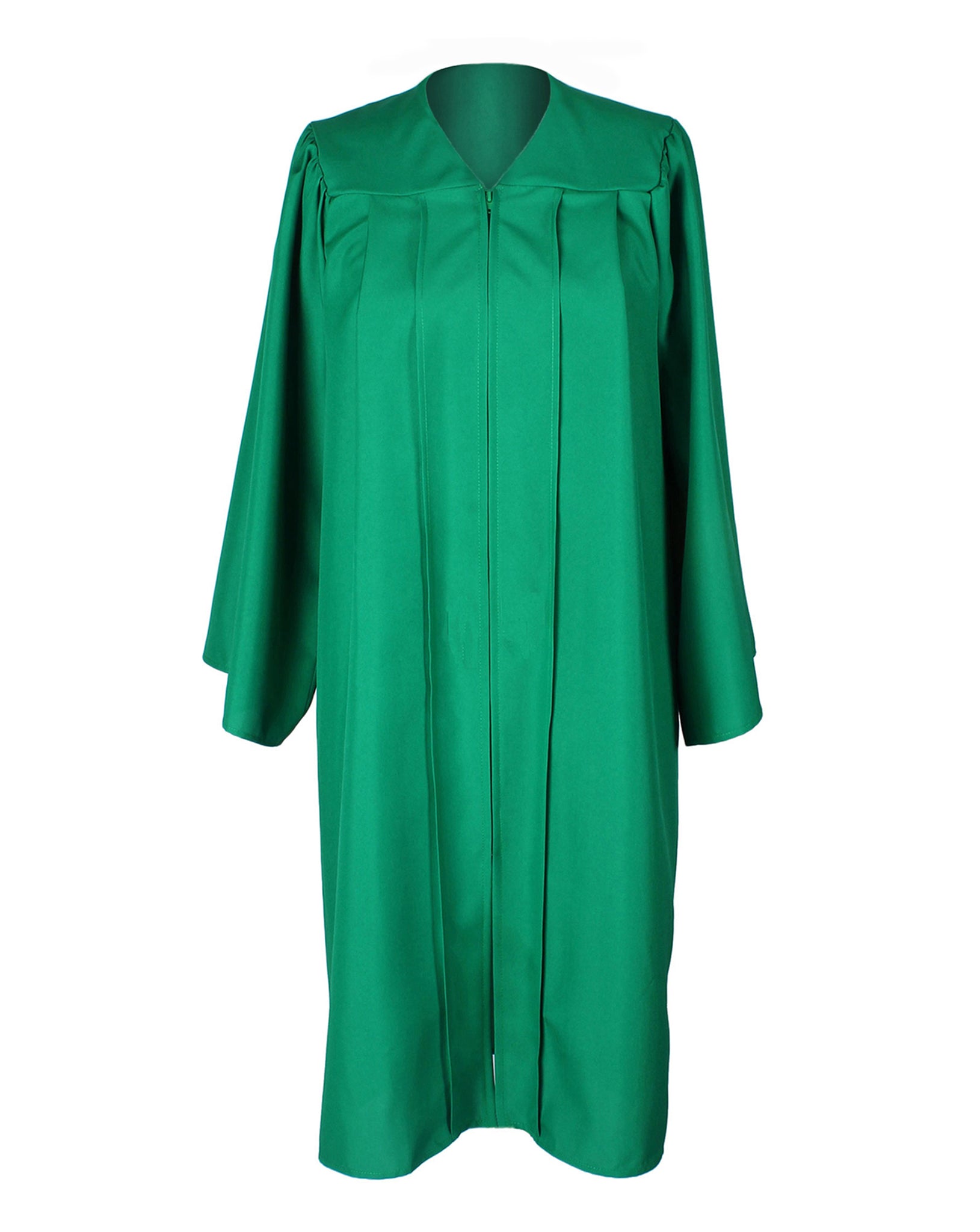 Unisex  Matte Graduation Gown|Choir Robe for Church|Cosplay Costume (Emerad Green)