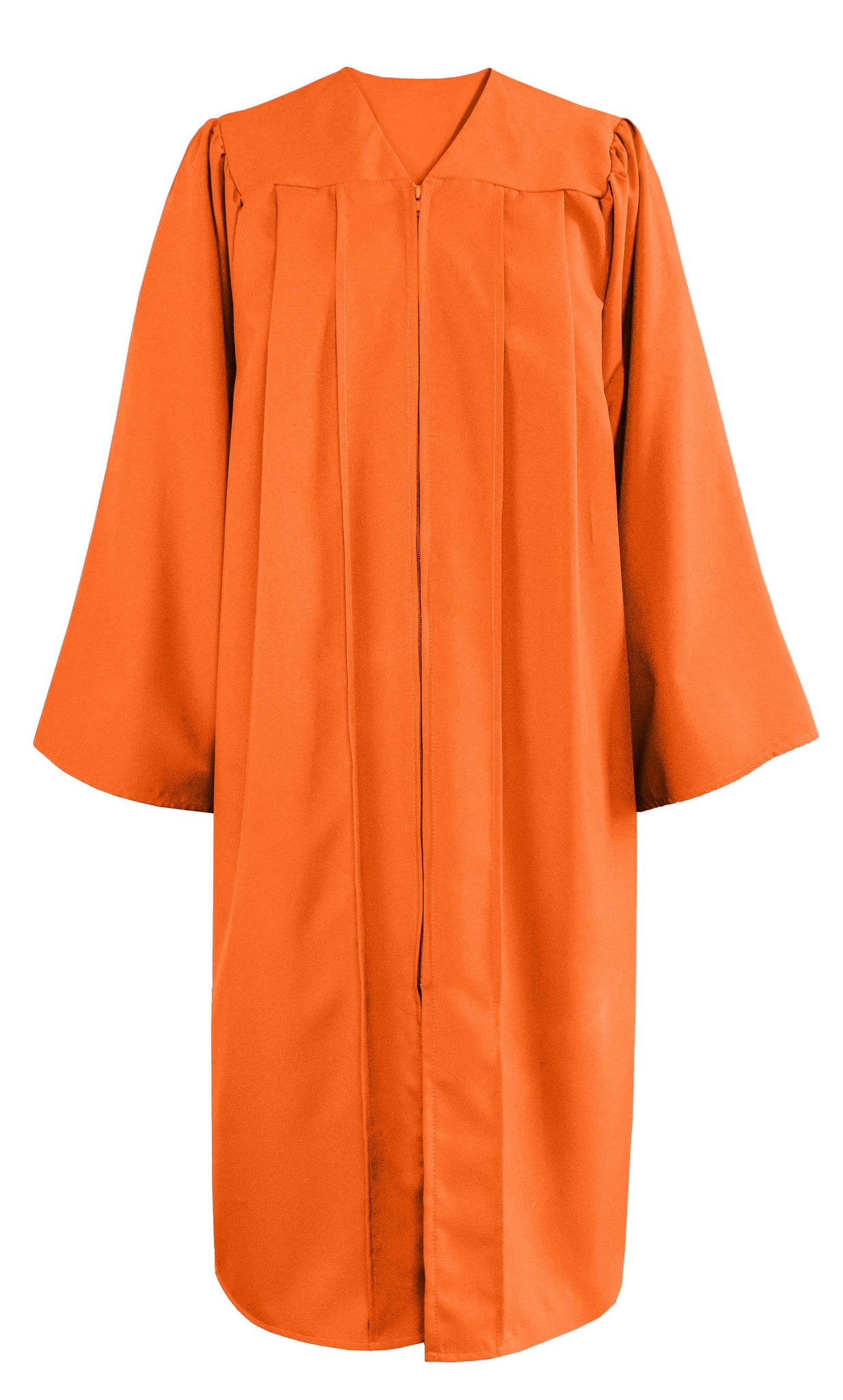 Unisex  Matte Graduation Gown|Choir Robe for Church|Cosplay Costume （Orange）