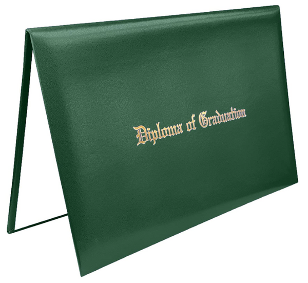 Smooth Graduation Diploma Cover Imprinted "Diploma of Graduation" Certificate Cover 8 1/2" x 11"