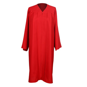 Unisex  Matte Graduation Gown|Choir Robe for Church|Cosplay Costume （Red）