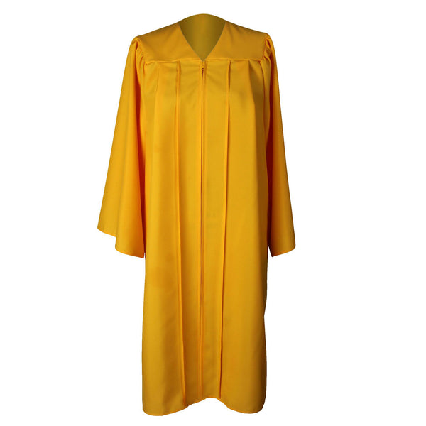 Unisex  Matte Graduation Gown|Choir Robe for Church|Cosplay Costume （Gold）