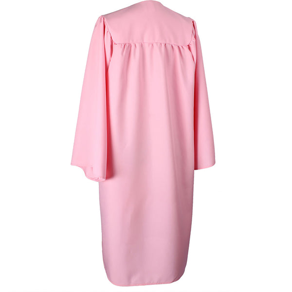 Unisex  Matte Graduation Gown|Choir Robe for Church|Cosplay Costume （Pink）