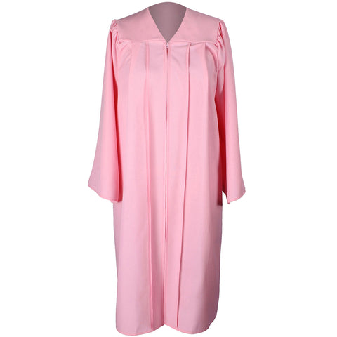 Unisex  Matte Graduation Gown|Choir Robe for Church|Cosplay Costume （Pink）